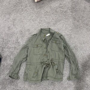 LOFT Olive Utility Jacket
